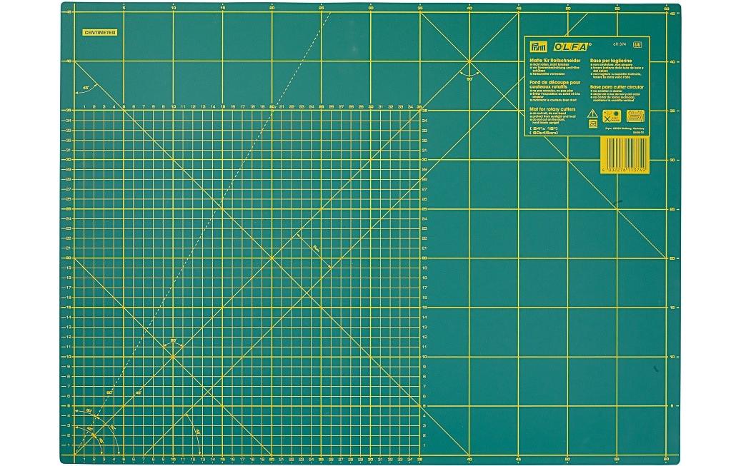 Prym Schneideunterlage cm/inch-Einteilung 45 x 60 cm, Stück