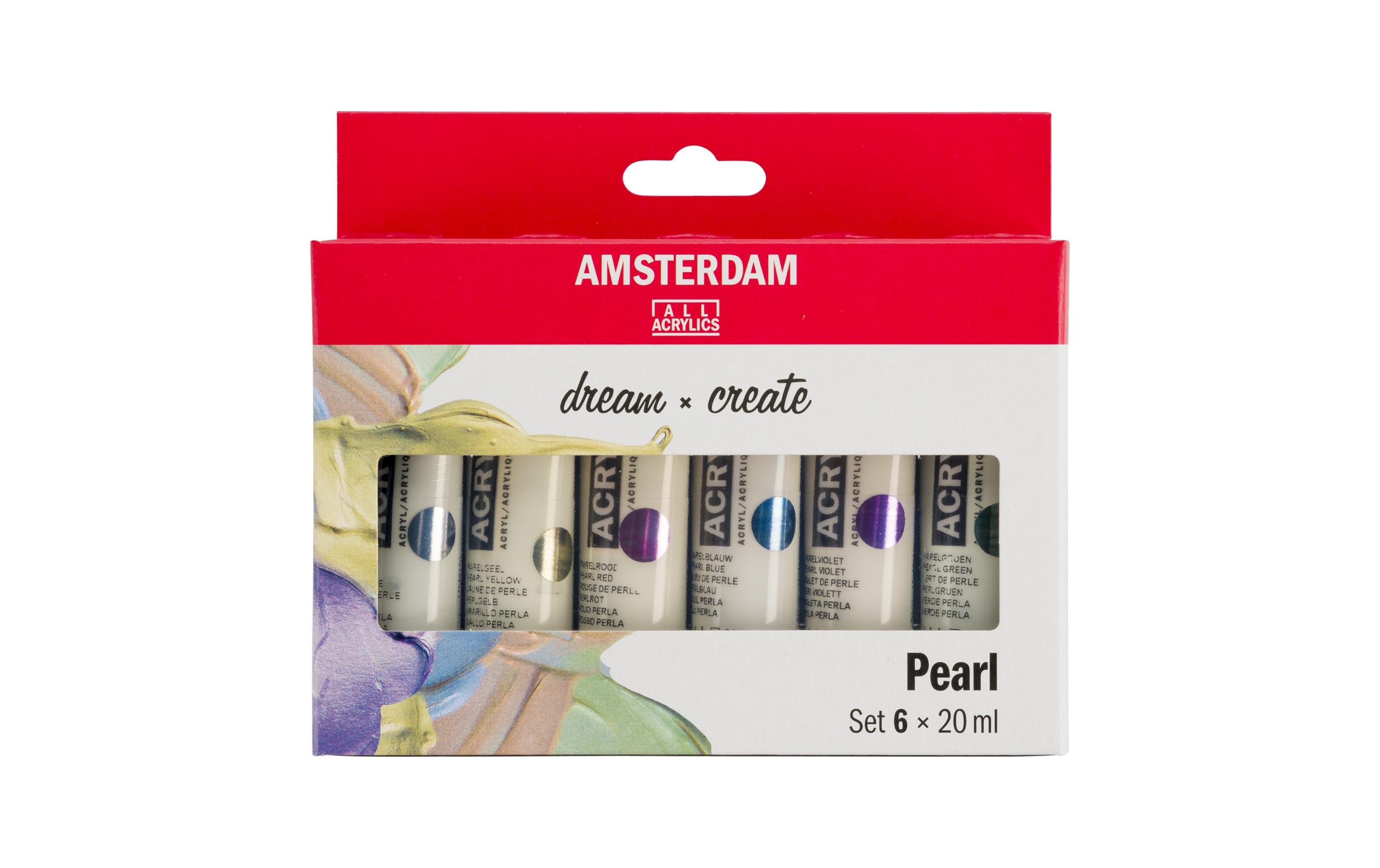 Amsterdam Acrylfarbe Pearl 6 Tuben à 20ml
