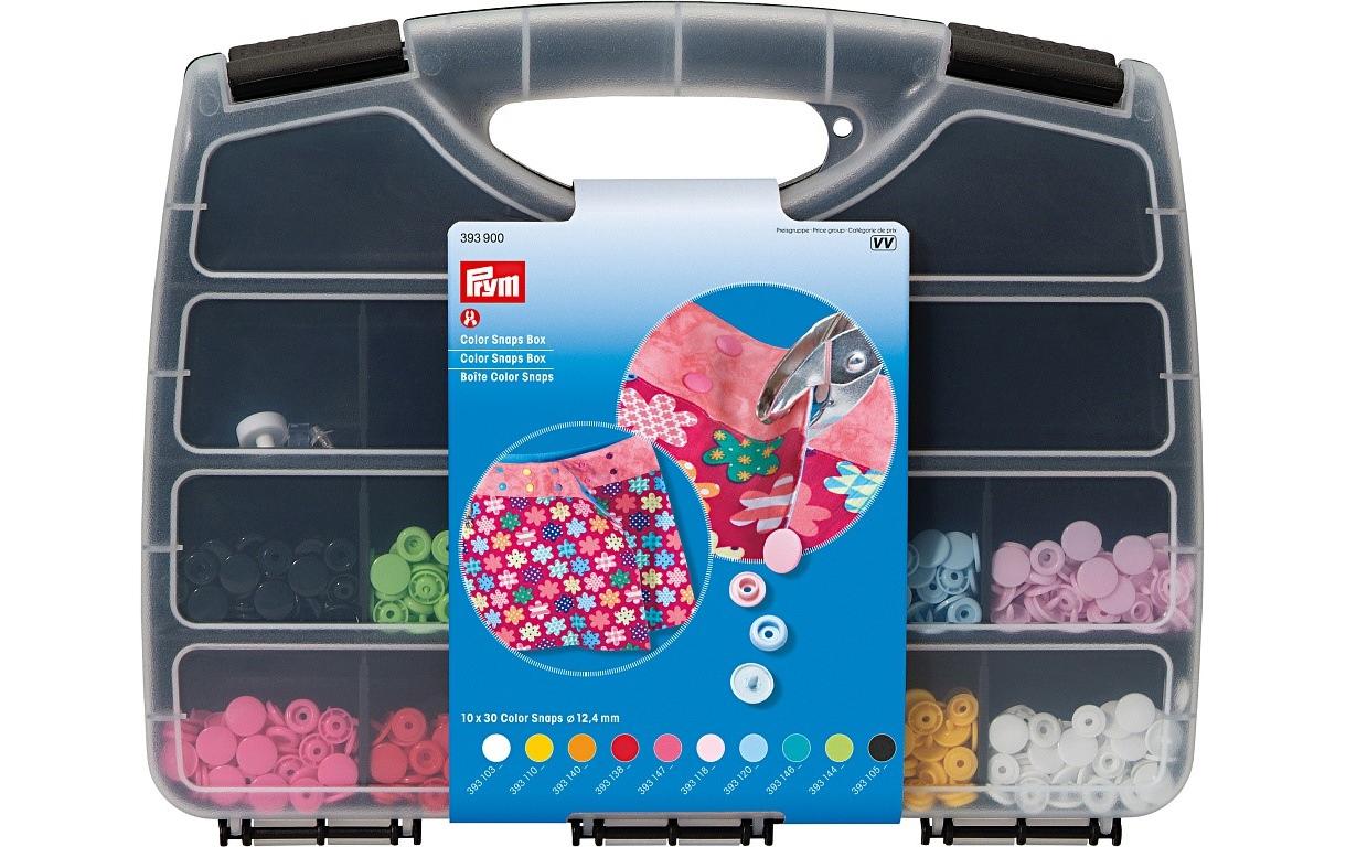 Prym Nähfrei Color Snaps Box Box 300 Stück mit Werkzeug-Set