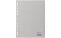 Durable Register PP geprägt 1-5 DIN A4, volldeckend, grau