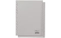 Durable Register PP geprägt 1-52 DIN A4, volldeckend, grau