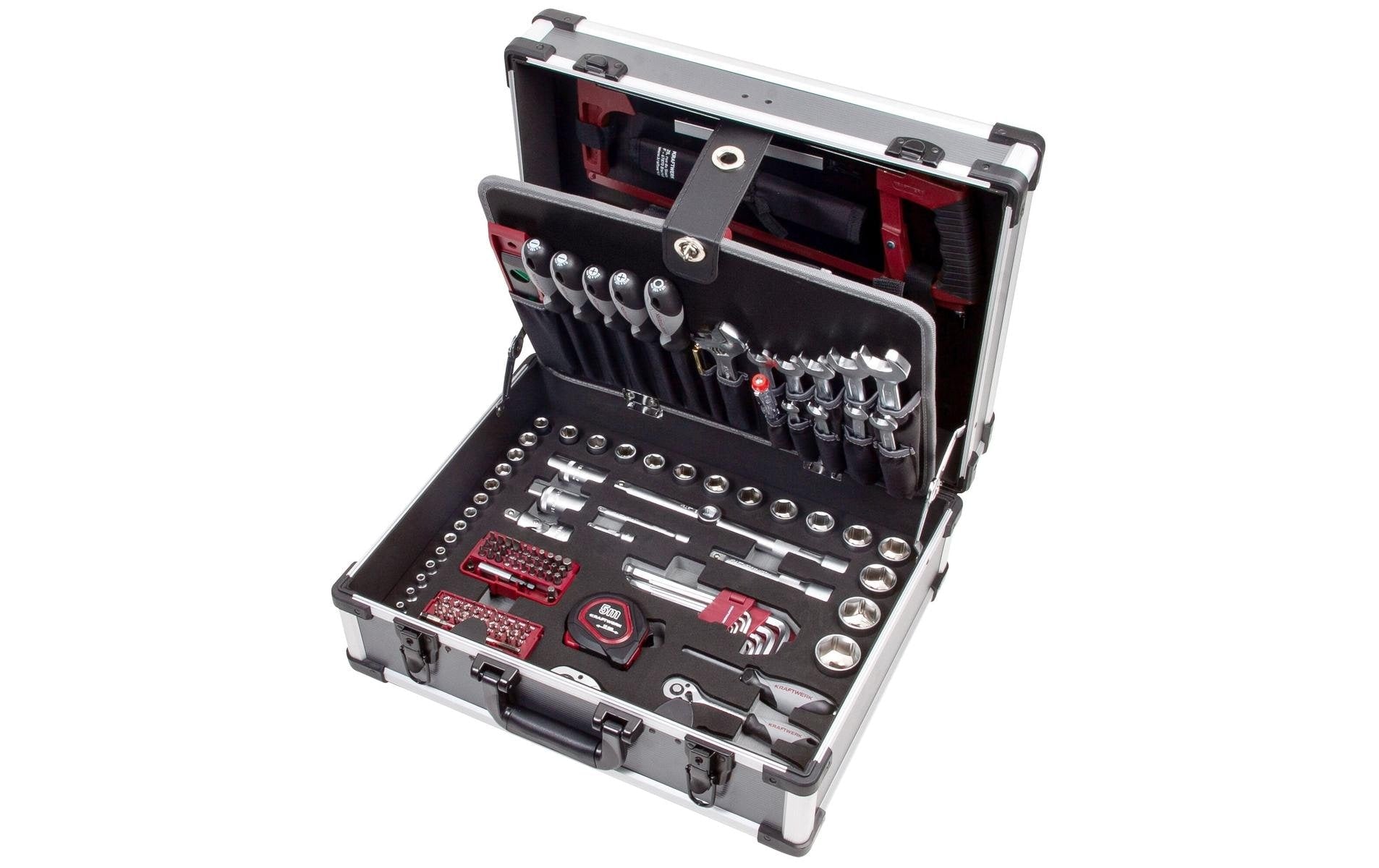 Kraftwerk Alu-Werkzeugkoffer B147 158-teilig