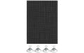 Gardinia Flexibler Sonnenschutz, Schwarz mit Saugnäpfen, 40 x 80 cm, 100% Polyester