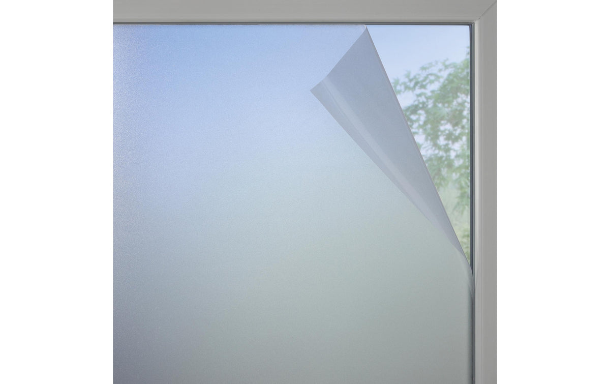 Gardinia Fensterfolie Milchglas, statisch semitransparent, 90x200 cm, 100% PVC