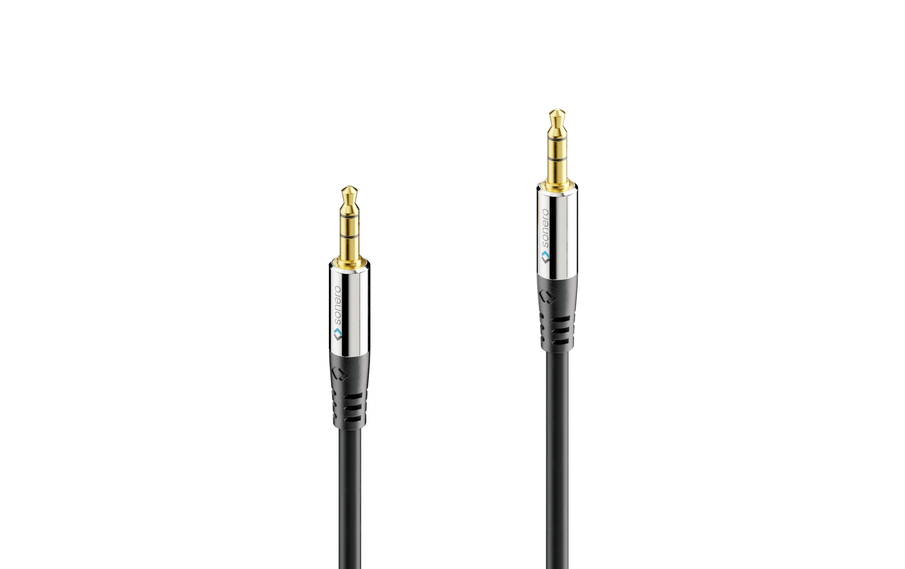 Sonero 3.5mm Audio Klinken-Kabel 2.00m, Stecker <-> Stecker, 3-Pol