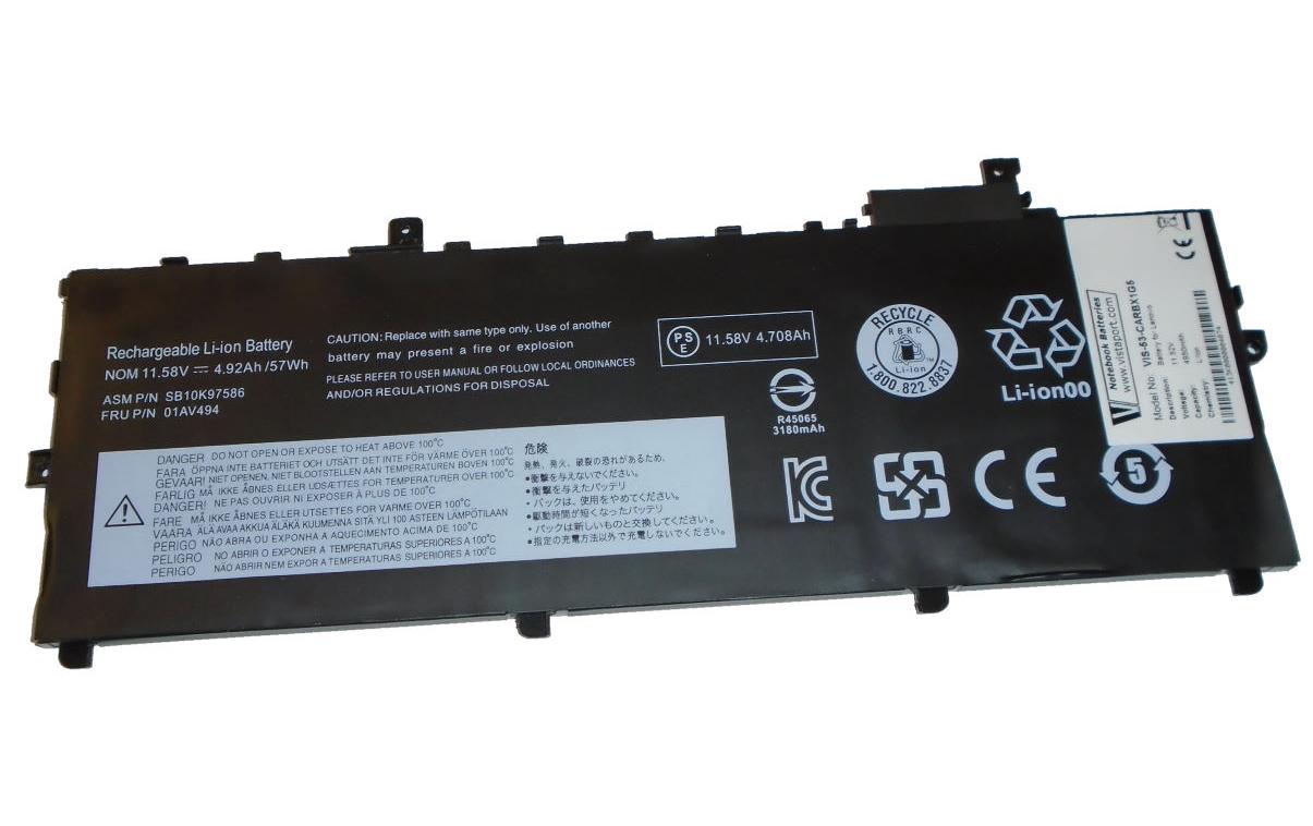 Vistaport Notebook Batteries für Lenovo 11.52V, 4950mAh, 57Wh