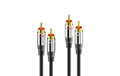 Sonero 2x Cinch Stereo Audio Kabel 1.00m, Stecker <-> Stecker
