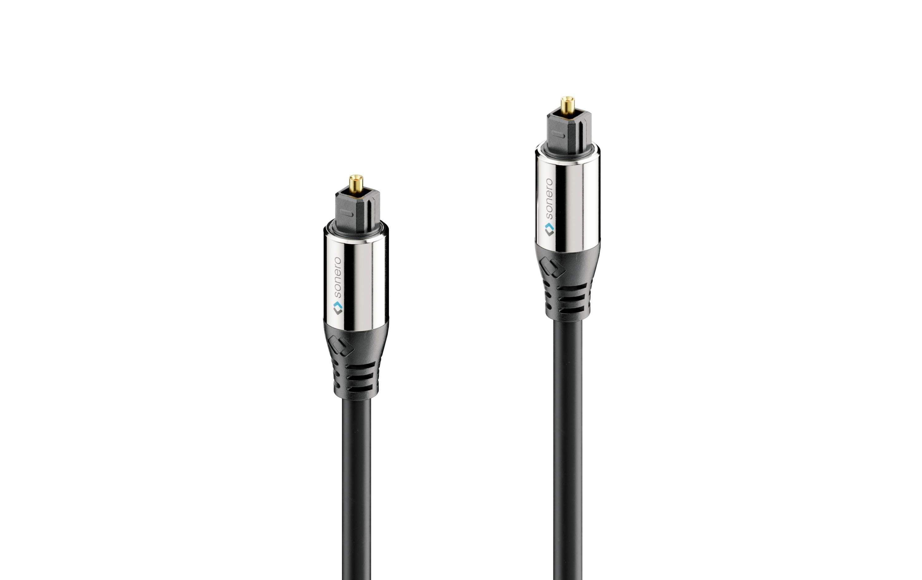 Sonero Optisches Toslink Audio Kabel 2.00m, Stecker <-> Stecker, 6mm Durchmesser