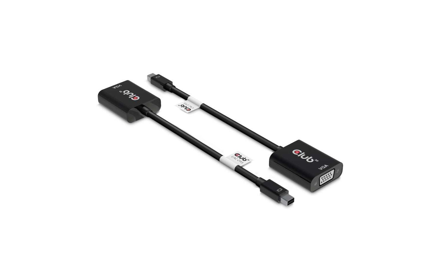 Club 3D, Adapterkabel MiniDPTM auf VGA L= 22, St/B