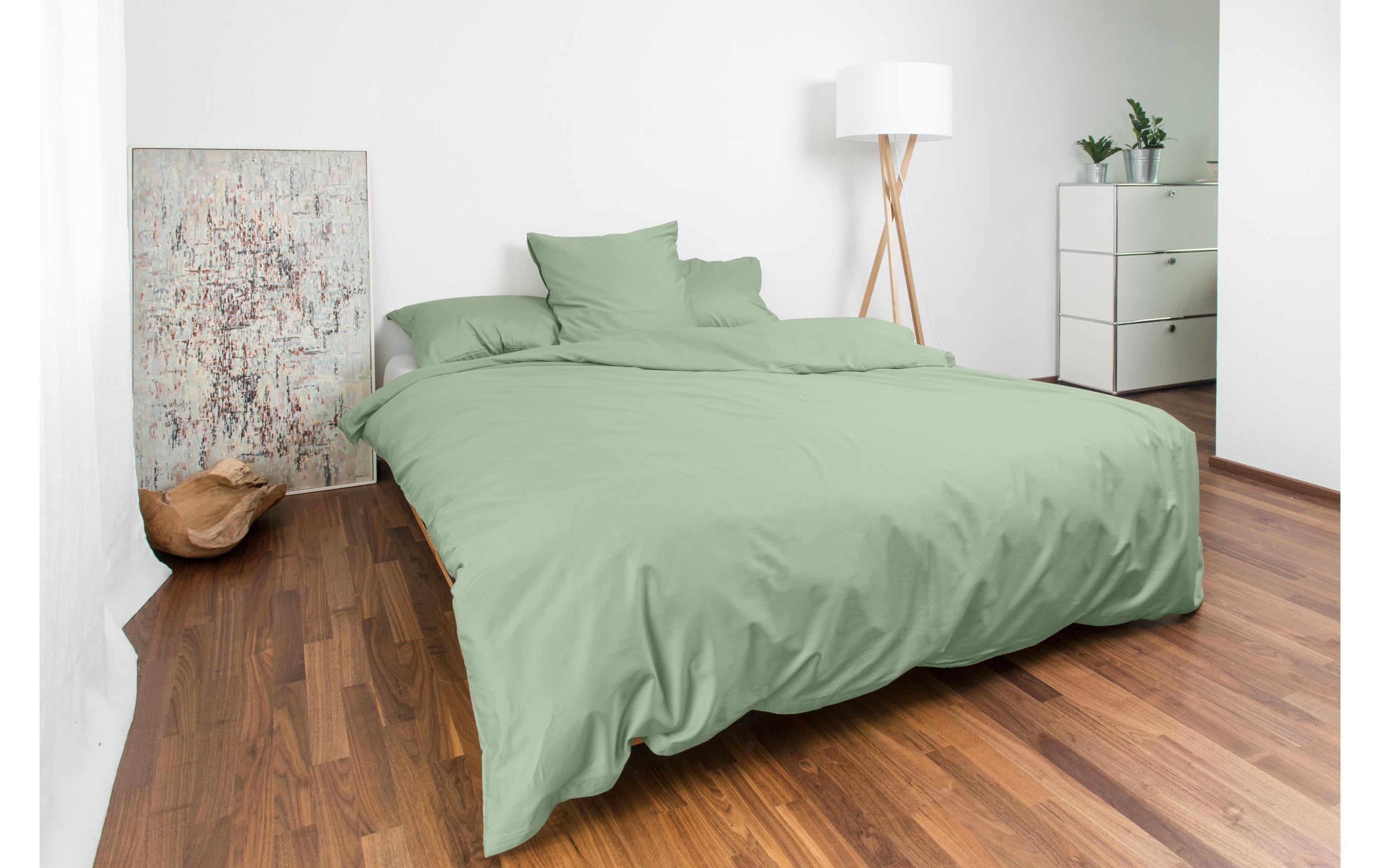 Oni mint Duvetbezug 200x210 cm 100% BW-Satin uni, mercerisiert, RV
