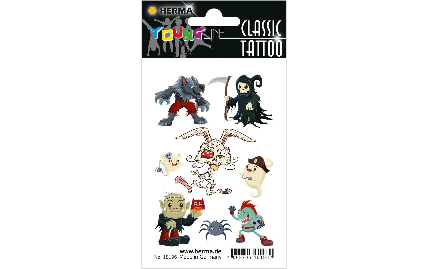 Herma Tattoos Classic Zombies 1 Blatt, Material: Transferfolie