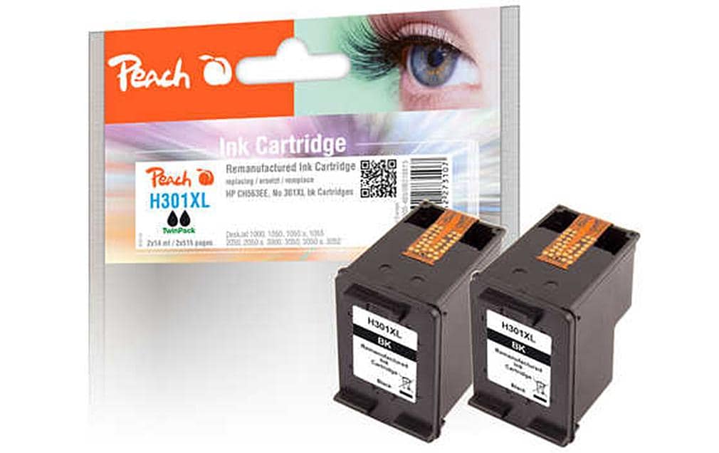 Peach Tinte HP CH563EE/No301XL TwinPack 2x14ml 2x black