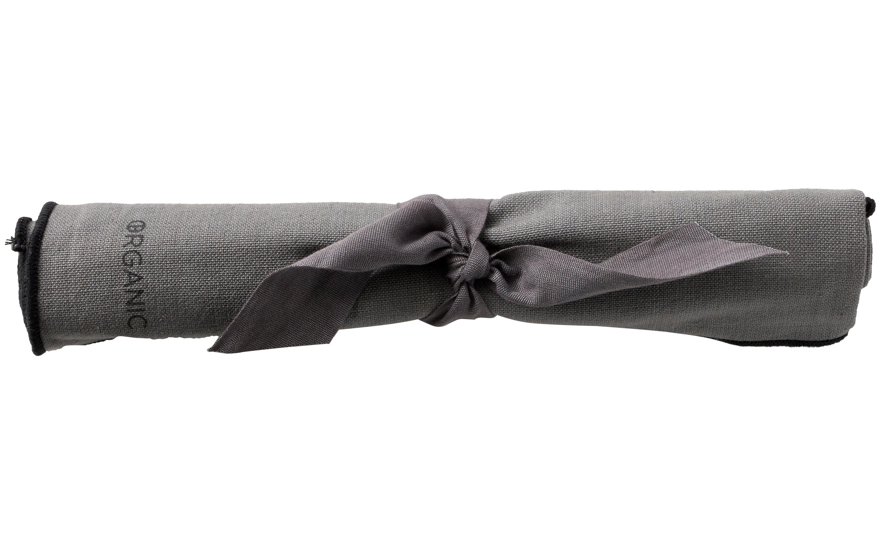Södahl Serviette Organic 2er Pack Grey/Black, 50x50
