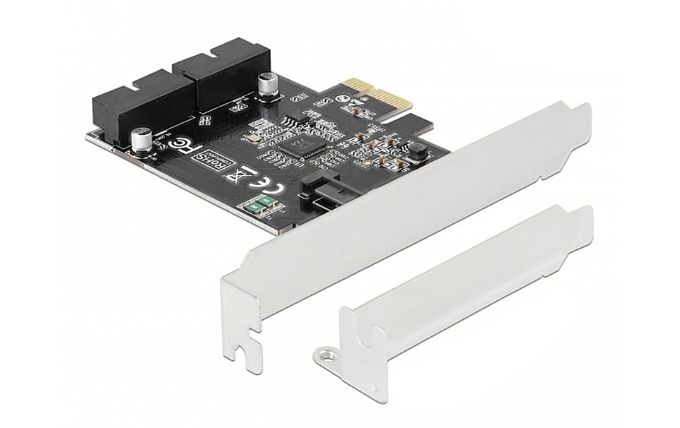 Delock 89241 PCI Express 2x USB 3.0 LP 2x Pfostenbuchse, inkl. Low Profile Blende