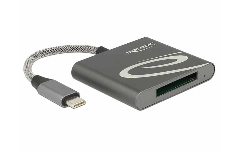 Delock 91746 Card Reader USB Type-C 1 x SuperSpeed USB/ 1 x XQD 2.0 Slot