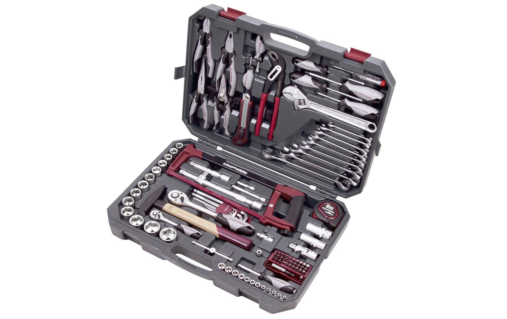 Kraftwerk Steckschlüsselsatz Basic 1/4"+1/2 115-teilig