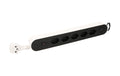 Max Hauri  Steckenleiste Design Line 6x T13 S, USB A+C 3.4A, 2.2m Zul., weiss