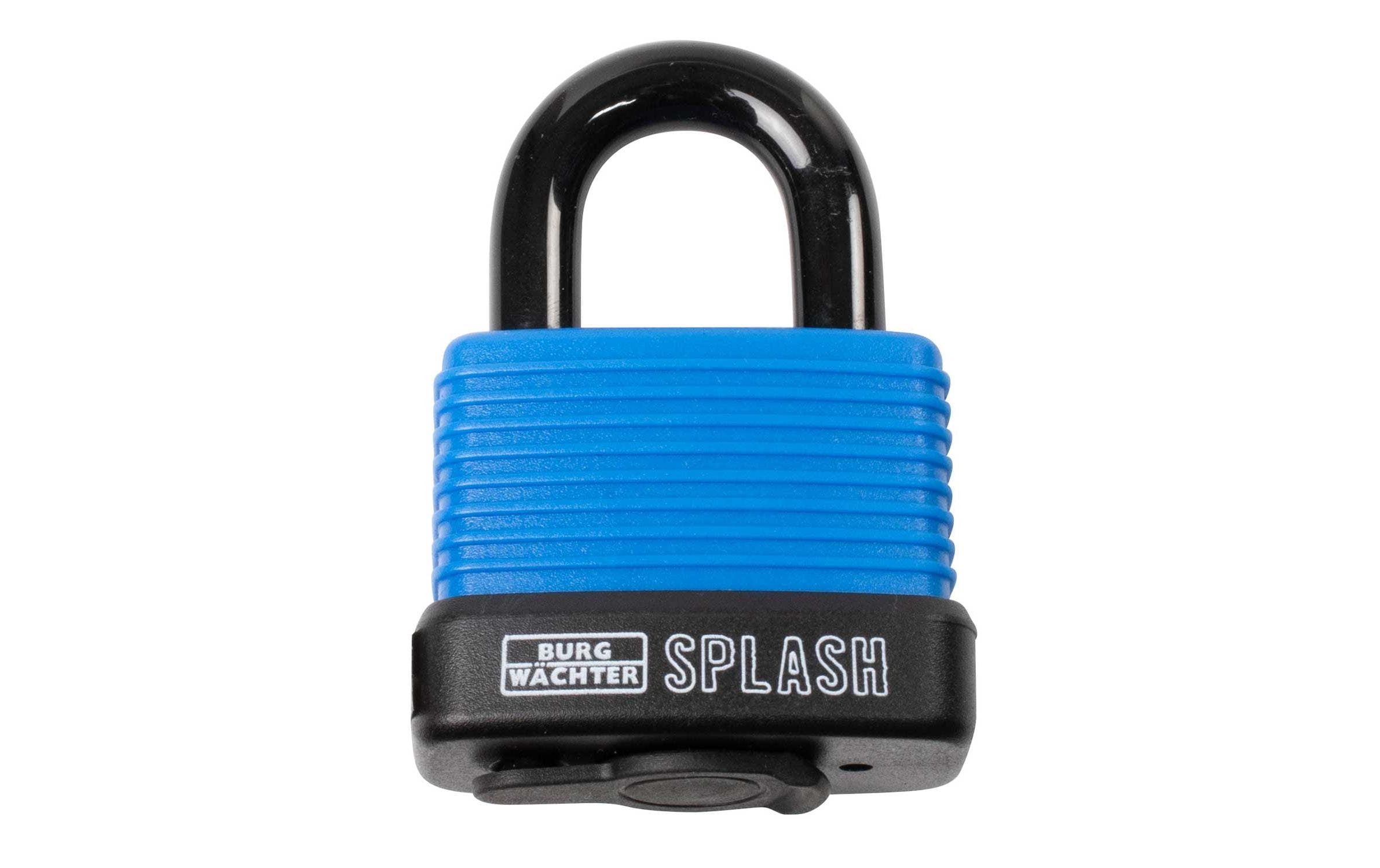 Zylinder-Vorhangschloss Splash 470 45 Blue mit Kunststoffmantel