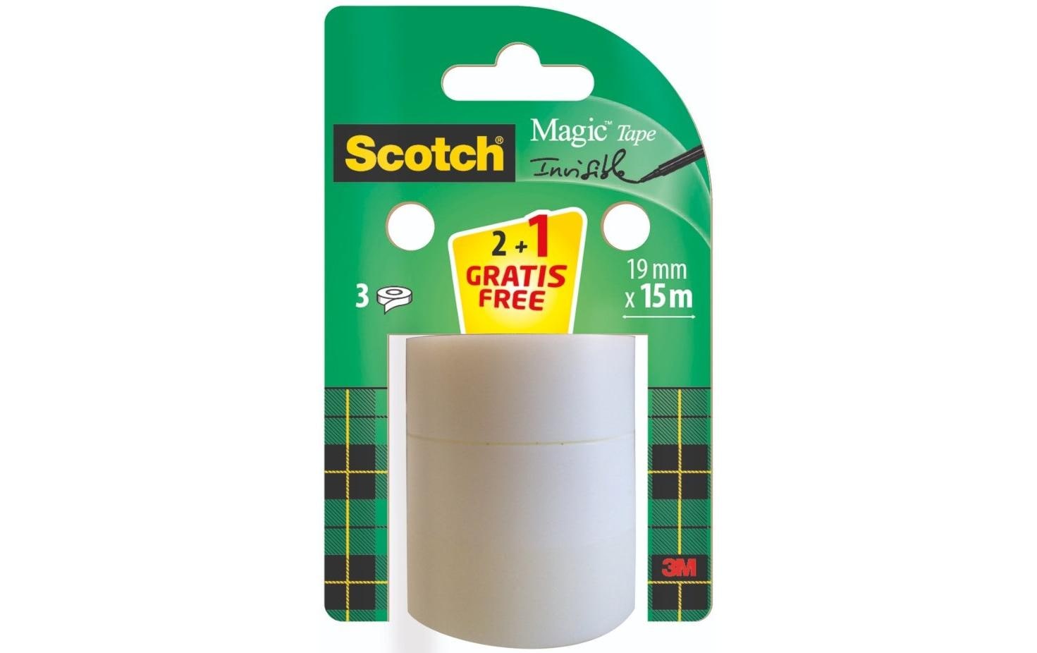 3M Scotch Magic matt  19mmx15m 2 Rollen + 1 Gratis