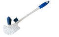WC-Besen Doppelrandreiniger chrom/weiss