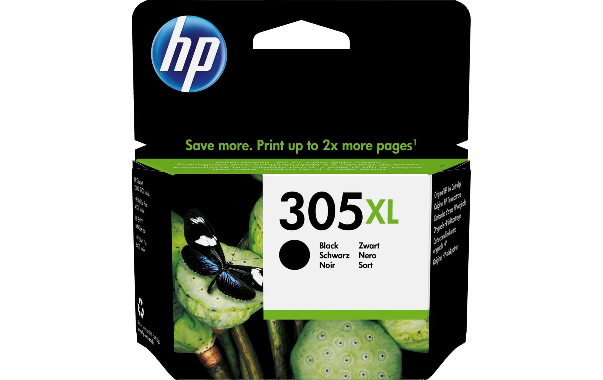 HP Tinte Nr. 305XL - Black (3YM62AE) 4ml, Seitenkapazität ~ 240 Seiten