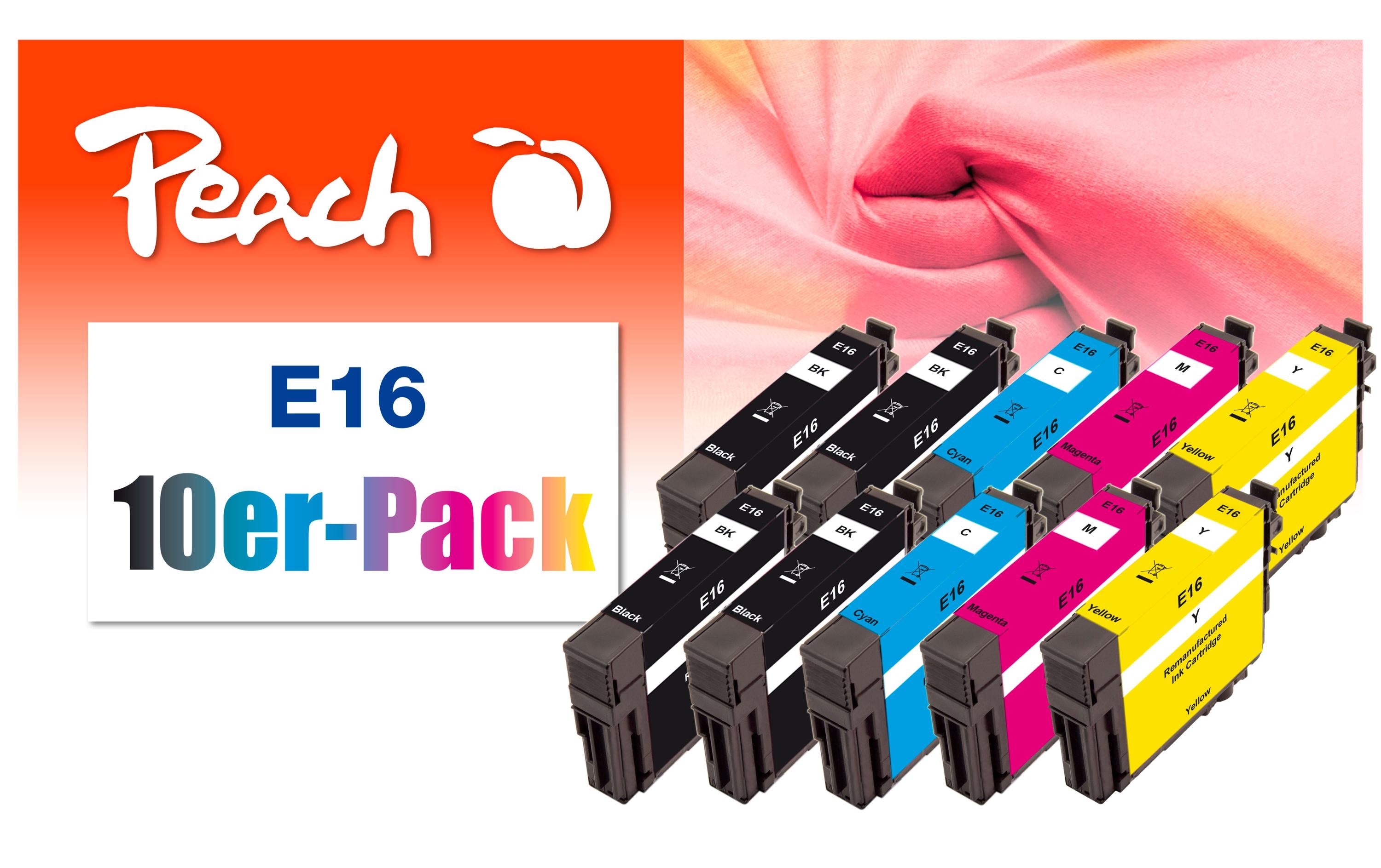 Peach Tinte Epson No 16 Multi-10-Pack 4x6,2 6x3,8ml 4x bk, 2x c, m, y