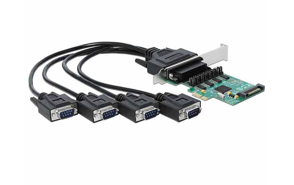 Delock 89938 PCI Express Karte 4x RS-232 mit Spannungsversorgung