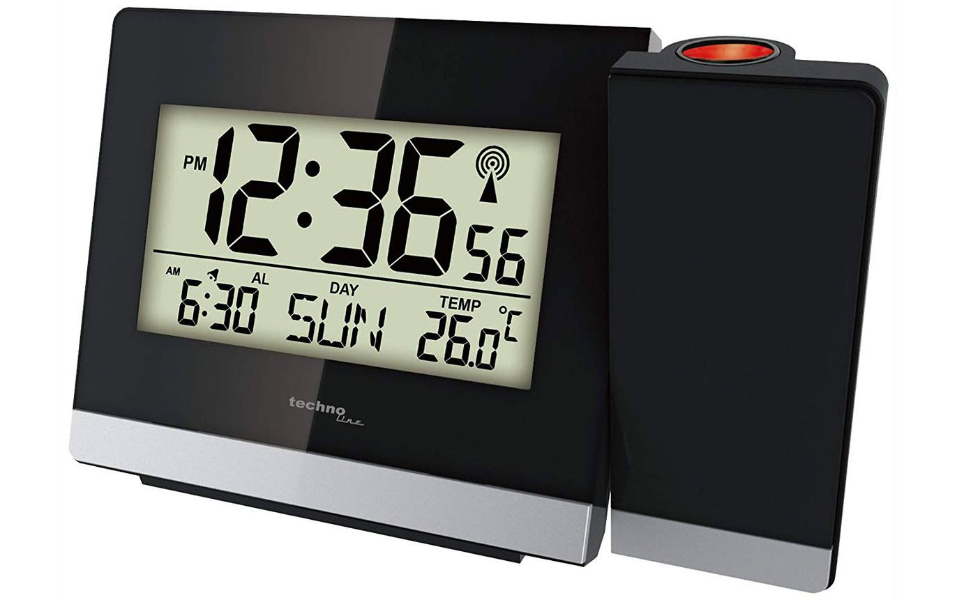 TechnoLine Funk-Projektionswecker WT536 Digital, Temperatur, Datum, Alarm