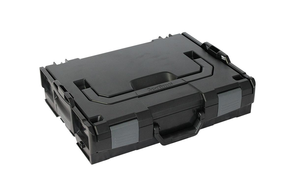 L-BOXX 102 schwarz schwarz mit anthrazitgrauen Schnappern