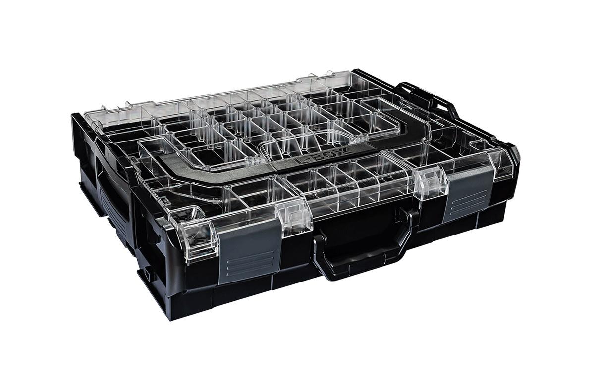 L-BOXX 102 transp.  Deckel schwarz mit transparentem Deckel