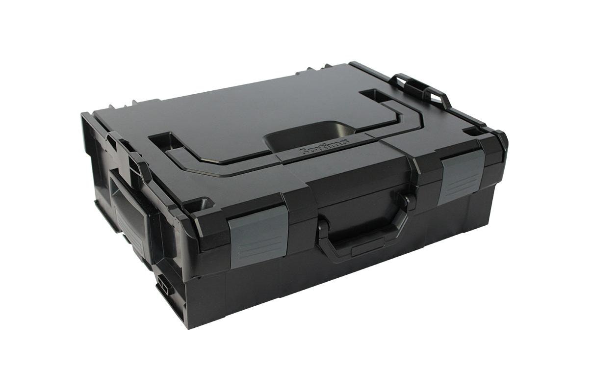 L-BOXX 136 schwarz schwarz mit anthrazitgrauen Schnappern
