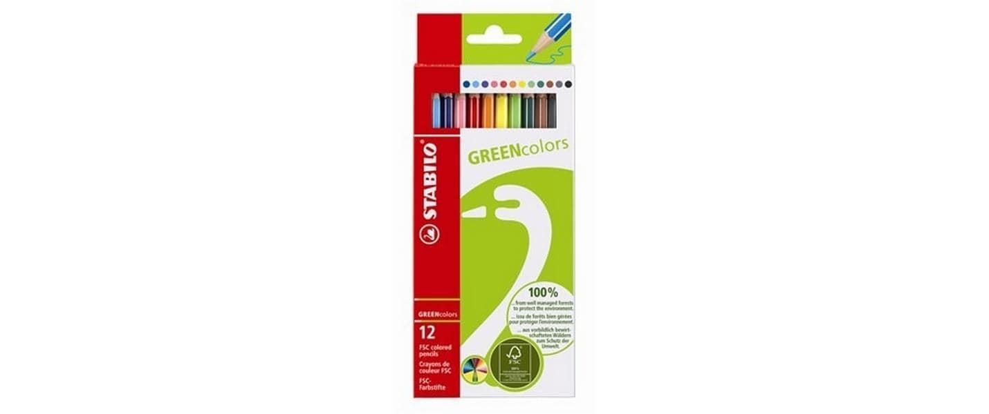 STABILO GREENcolors Farbstifte 12er Etui