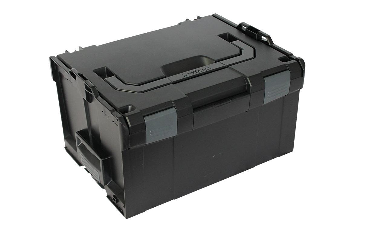 L-BOXX 238 schwarz schwarz mit anthrazitgrauen Schnappern