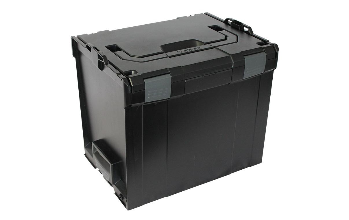 L-BOXX 374 schwarz schwarz mit anthrazitgrauen Schnappern
