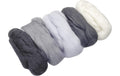 Heyda Filzwolle Merino Grau Mix 50g, 100% Wolle