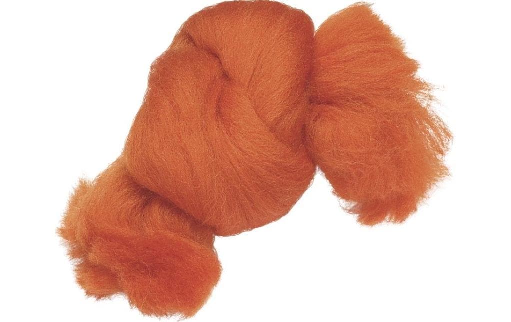 Heyda Märchenwolle orange 50g, 100% Schafwolle