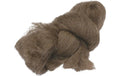 Heyda Märchenwolle dunkelbraun 50g, 100% Schafwolle