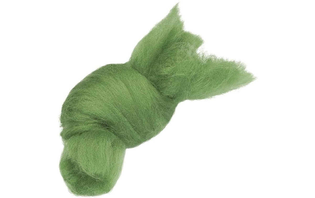 Heyda, Filzwolle 50 g, Hellgrün 50g, 100% Schafwolle