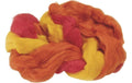Heyda Märchenwolle 3-Strang-Mix Rot 50g, 100% Merinowolle