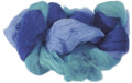 Heyda Märchenwolle 3-Strang-Mix Blau 50g, 100% Merinowolle