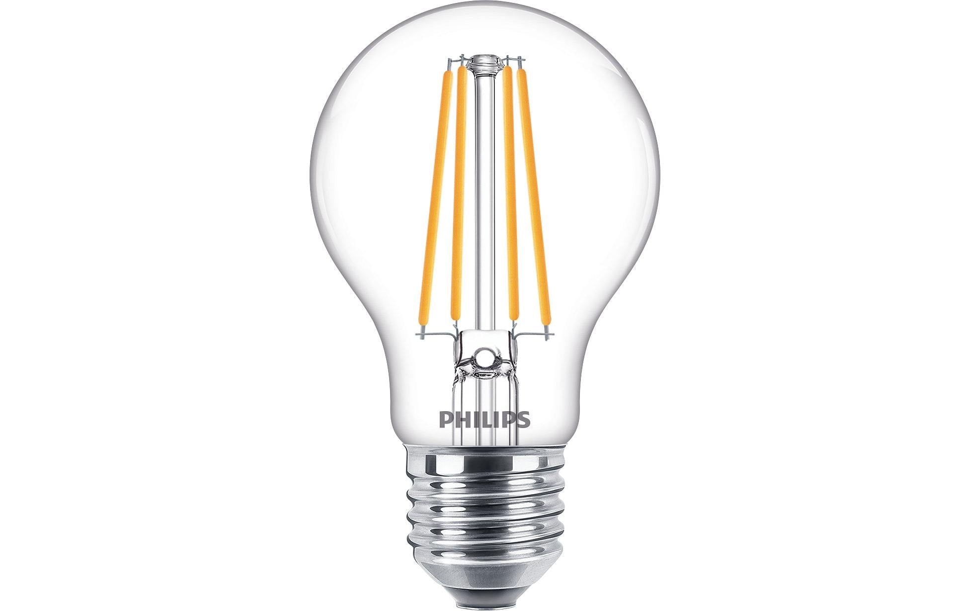 Philips LED Lampe 8.5W (75W) E27, A60, 1055lm, 2700K, klar