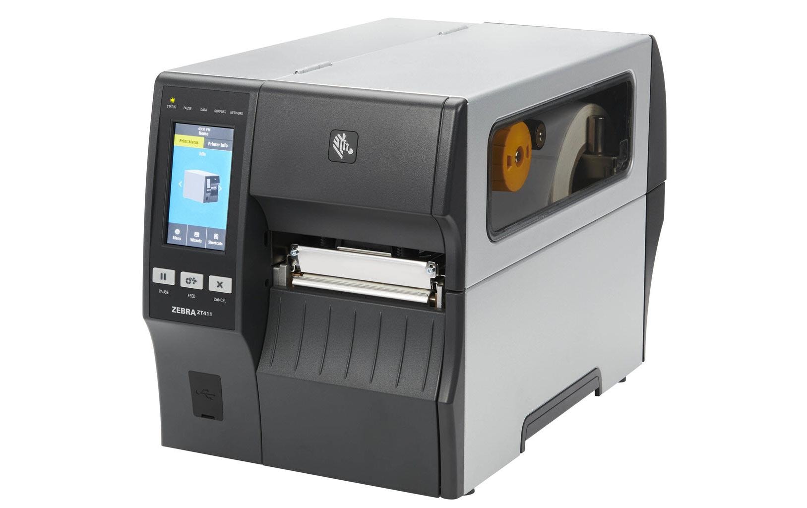 Zebra Thermotransferdrucker, ZT411 300 dpi, USB, RS-232, LAN, Bluetooth