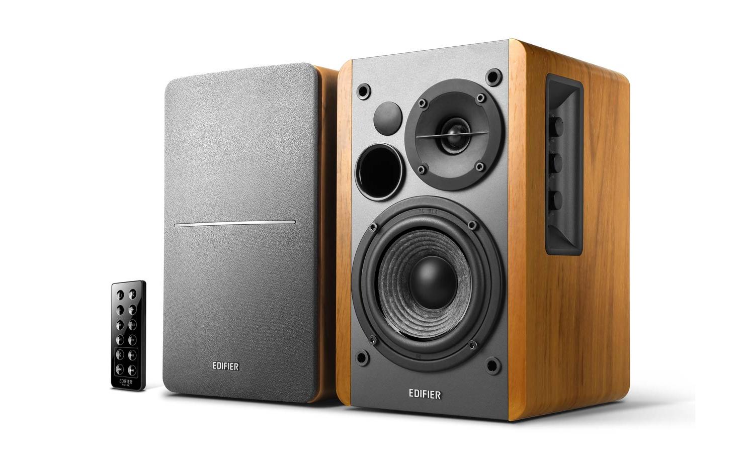 Edifier R1280DB, Aktiv Regallautsprecher Schwarz, Bluetooth, 2xCinch, 1xOptisch,1xKo