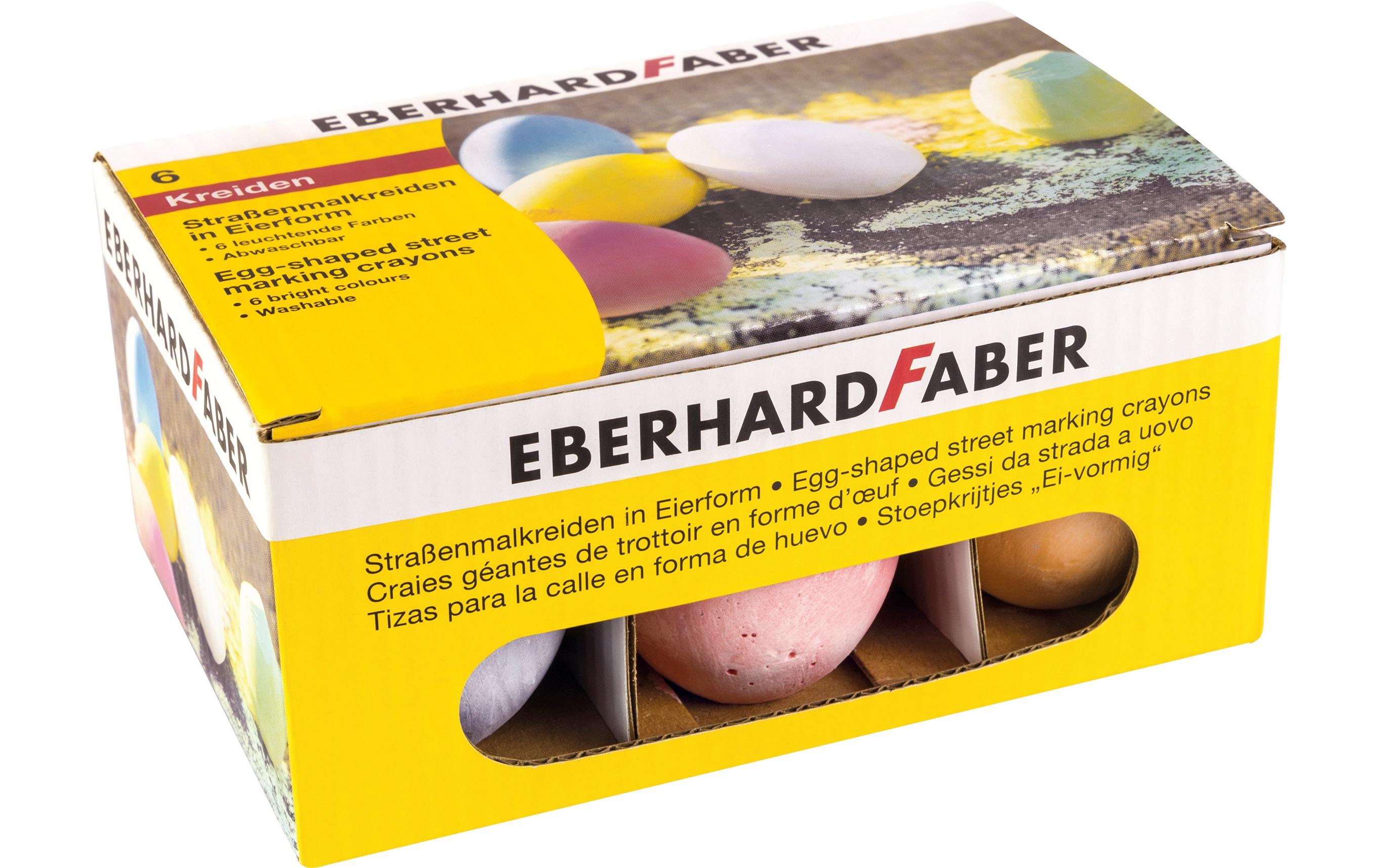Eberhard F. Strassenmalkreide in Eierform 6 Stück