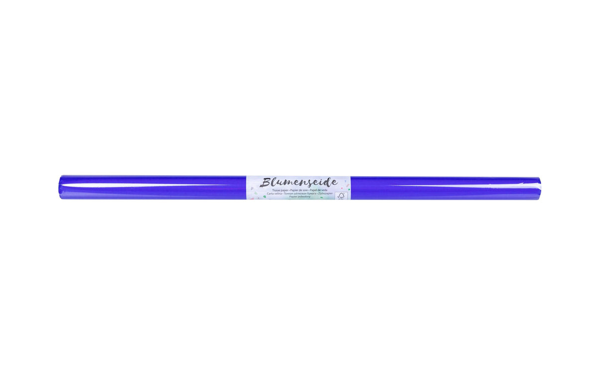 Folia Seidenpapier 20 g/m², 50 x 70 cm 6 Bogen auf Rolle, dunkelblau