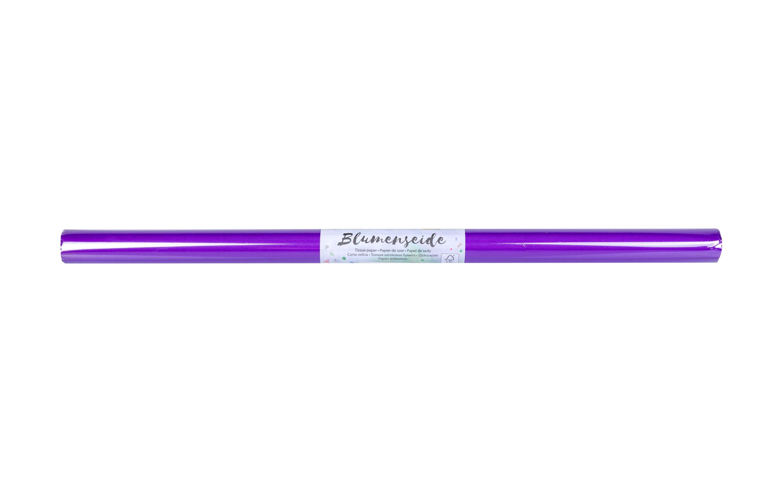 Folia Seidenpapier 20 g/m², 50 x 70 cm 6 Bogen auf Rolle, violett