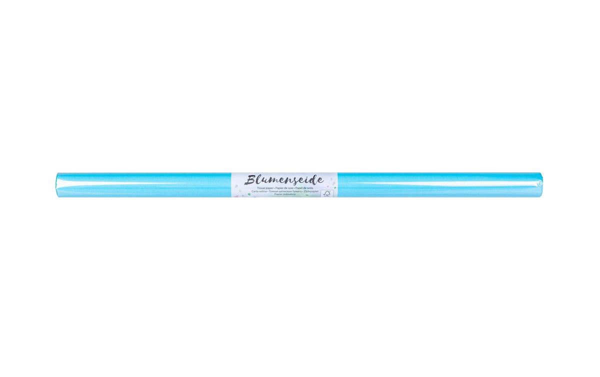 Folia Seidenpapier 20 g/m², 50 x 70 cm 6 Bogen auf Rolle, blau Sortierung