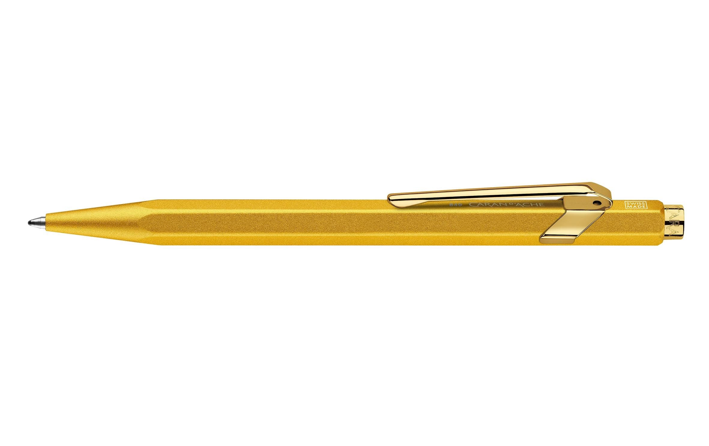 Caran d'Ache Kugelschreiber 849 Goldbar mit Etui