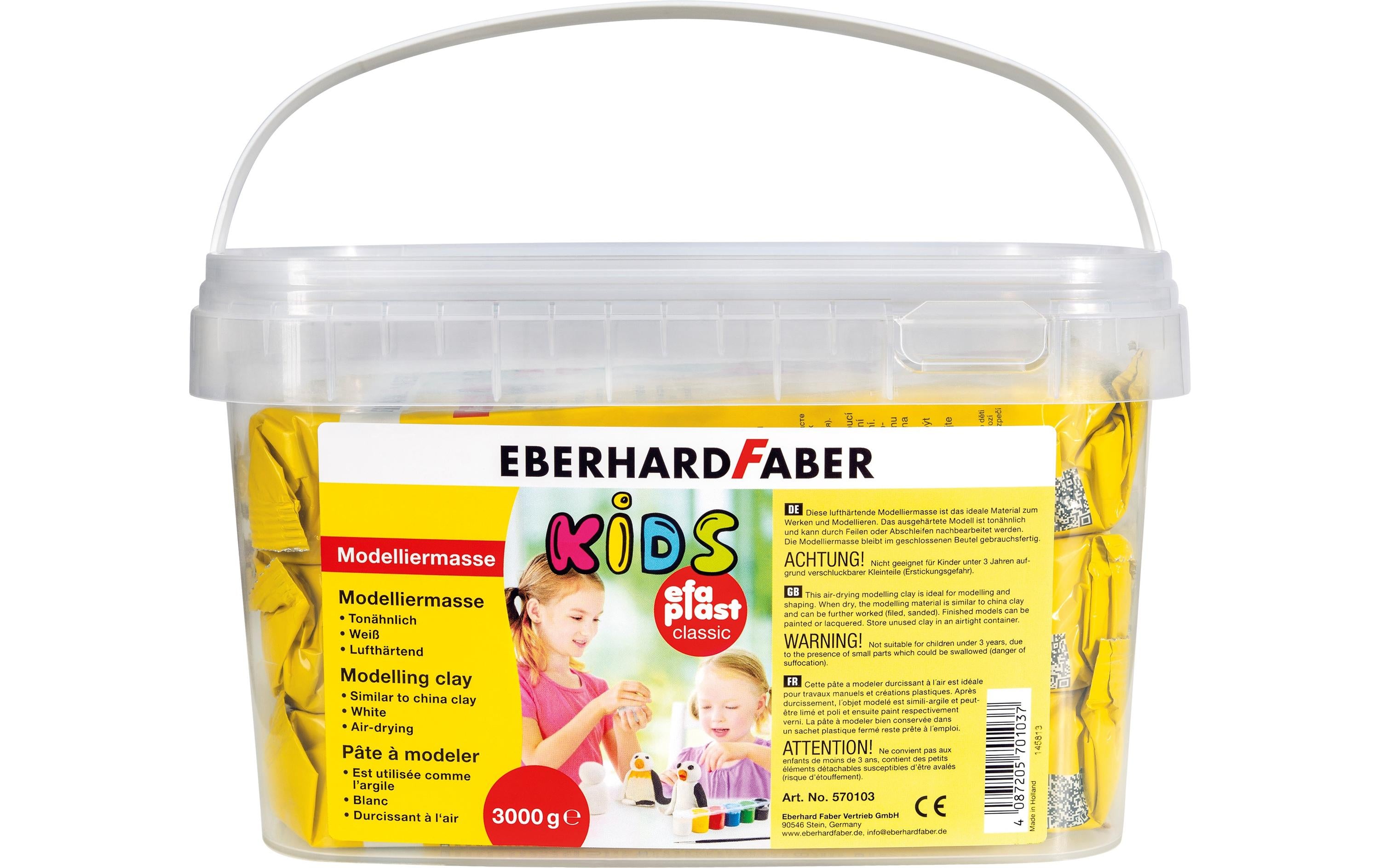 Eberhard F. Modellierm.EFA PLAST cl. Kid. 3kg, weiss, im Eimer