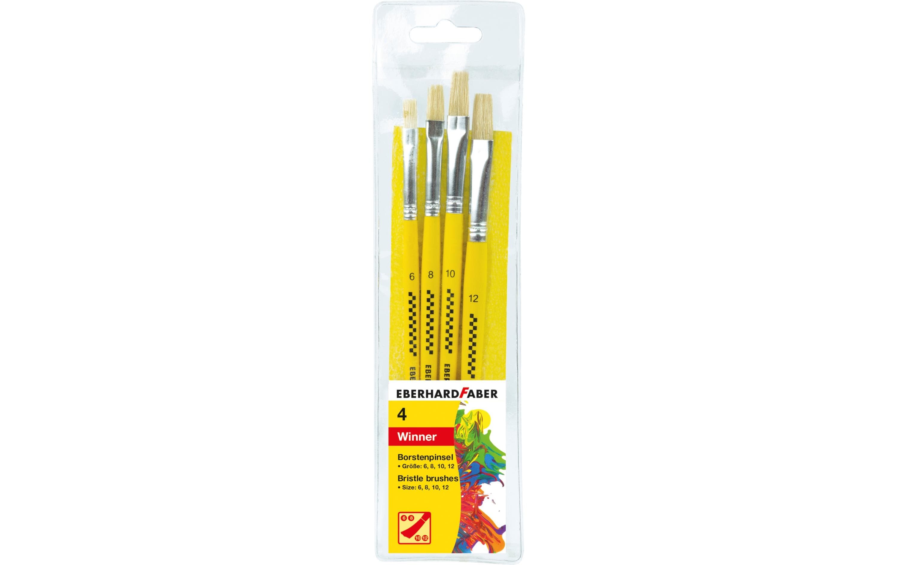 Eberhard F. Borstenpinsel Set 4 Stück